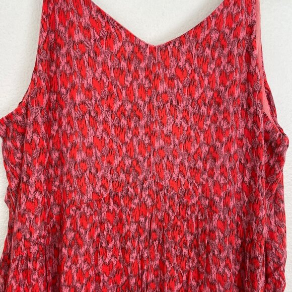 Joie Womens Large Tiered Sleeveless Maxi Dress Cotton V Neck - Picture 11 of 12